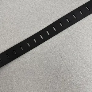 Anthropologie Belt Womens Large Black Leather Adjustable Silver Buckle OB2342950 thumbnail 4