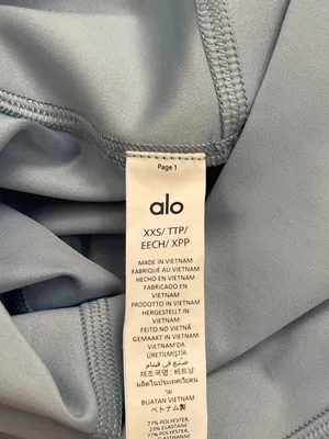 Alo Yoga 7/8 High Waist Airlift legging light Provence blue activewear yoga XXS thumbnail 6