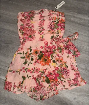 Strapless Romper Pink thumbnail 2