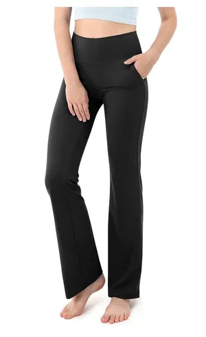 ODODOS Straight Leg Yoga Pants for Women with Pockets, XXL thumbnail 1