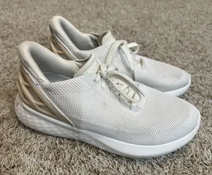 Kizik Men's 8.5 Wide Women's 10 Wide Athens Light Knit Sneakers In White‎ Creme thumbnail 1