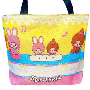 NWOT Monchhichi Large Tote Bag Yellow thumbnail 1