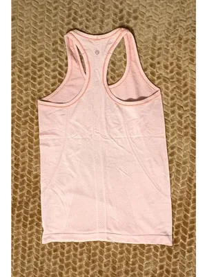 Lululemon Swiftly Tech Racerback Tank Coral Pink Anti-Stink Seamless Run Top 6 thumbnail 4