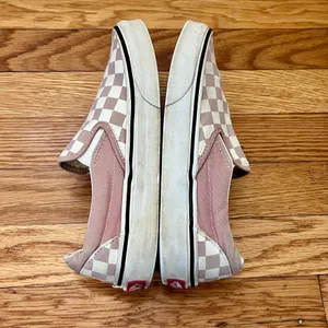 Vans Classic Slip-On Checkerboard Dusty Pink Sneakers Women's 6.0 EU 36 thumbnail 4