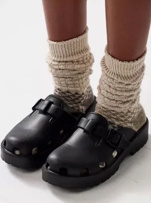 FREE PEOPLE Karlie Buckle Clog in Black Sz 9 ✨ thumbnail 1