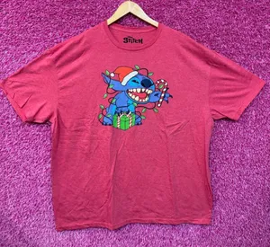 Lilo and Stitch Christmas T-shirt size 3xl thumbnail 1