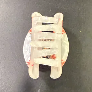 Baseball Hair Claw/ Clip White thumbnail 7