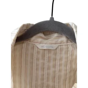 Moosaya Striped Button Down Shirt Large Brown thumbnail 3