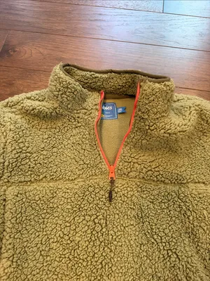 chubbies Green Lasso High-Pile Quarter-Zip Pull Over Size Large - C11-663 thumbnail 4