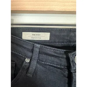 AG Adriano Goldschmied The Stilt Cigarette Leg Jeans Black Slim Straight 29R‎ thumbnail 3