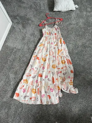 Petal & Pup Bairbre Maxi Dress - Pink Beach Print thumbnail 2