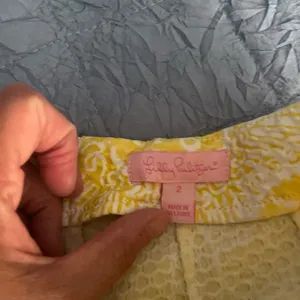 Lilly Pulitzer Liza Kissed by the Sun yellow shorts. Women’s size 2 thumbnail 2