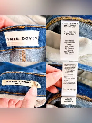 Emerson Fry Twin Doves Treasure Straight Ankle Jeans Generation Wash 26 thumbnail 7