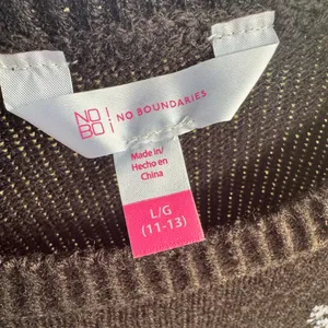No Boundaries‎ Black Christmas Sweater thumbnail 4