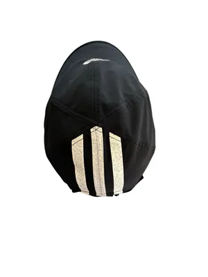 Adidas UniSex Originals Flatbrim Cap Hat 3 Stripe Logo Black White Adjustable OS thumbnail 5