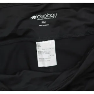 NWT Id Ideology Petite Colorblocked Cropped Capri Leggings Noir White / Black PM thumbnail 5