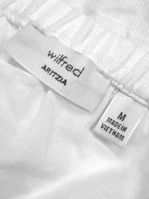 ARITZIA Wilfred Bouquet Linen Skirt M White $148 Retail NWOT thumbnail 3