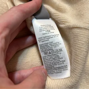 J. Crew Cashmere Classic Fit Crewneck Sweater Heather Natural Medium Timeless thumbnail 8