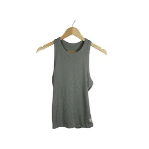 Vuori Women’s Sunrise High Neck Ribbed Tank in Dune Grey Size XS thumbnail 5
