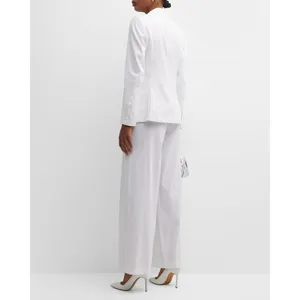 Kobi Halperin Maureen Linen Blend High Waist‎ Wide Leg Pants Size 2 thumbnail 4