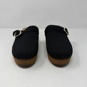 Rothy's The Platform Clog Black Knit Gold Buckle Women Size 11.5 thumbnail 9