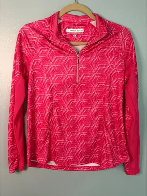 Pebble Beach Women's Pink Geometric Pattern Half thumbnail 1