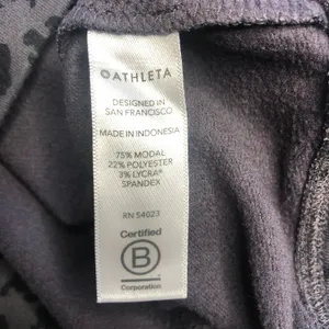 Athleta Pure Luxe Sweatshirt  Pullover Leopard Cheetah thumbnail 5