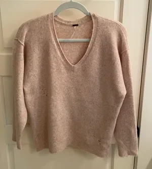 Free People distressed sweater thumbnail 1