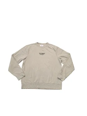 Old Navy Beige Crewneck Sweatshirt XL Cotton Blend Casual Long Sleeve fall winte thumbnail 6