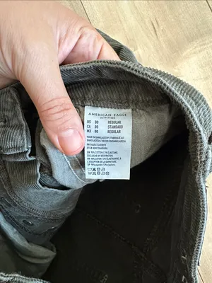 American Eagle Outfitters Corduroy Button-Front Skort in Olive Sz 00 thumbnail 4