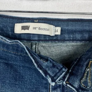 Levis 515 Boot Cut Jeans Mid Rise Denim Jeans Sz 14 Stretch Western 90s‎ thumbnail 5