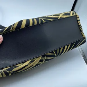 Vintage Y2K leaf Zebra print Fossil shoulder bag. thumbnail 5