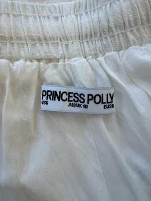 Princess Polly White Linen Pants thumbnail 5
