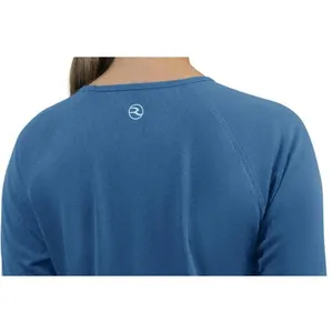 Reel Life Womens UV T-Shirt Size L Navy UPF Sun Protection Thumbholes Fishing thumbnail 10
