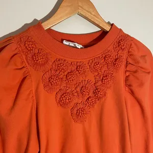 By Anthropologie Embroidered Sweatshirt thumbnail 1