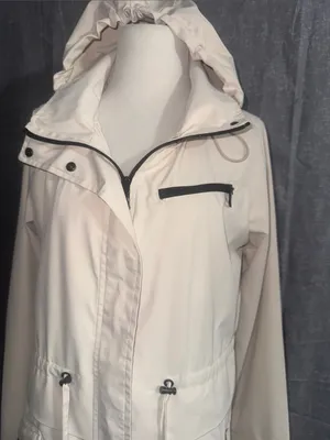 Two by Vince Camuto Cream Trench Coat with Black Trim thumbnail 10