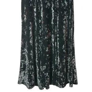 St. Michaels Black Velvet Midi Dress WhimsiGoth 90s Grunge Witchy Goth Size 8 thumbnail 7