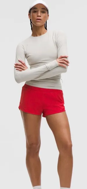Lululemon Oxford Red Hotty Hot High-Rise Lined Short 2.5" thumbnail 1