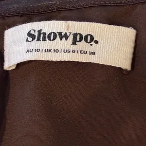 Showpo Lorrin Faux Leather Crop Corset Top Chocolate Brown Womens Size US 6 thumbnail 7