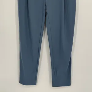 ADAY Turn It Up Pants Size Small Lake Blue High Waist Tapered Pleated Workwear thumbnail 4