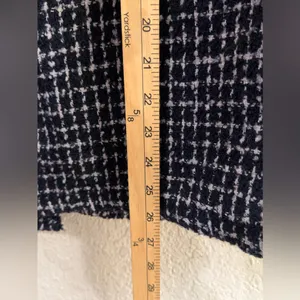 Cotton On blue and white tweed shirt jacket with a tan lining. Size M oversized thumbnail 7