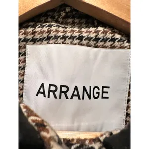 Arrange Plaid Structured Jacket Contrast Leather Collar Size‎ 0 Tan thumbnail 5