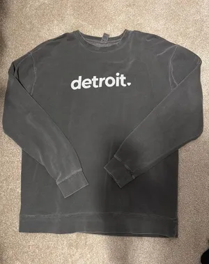 Detroit Crewneck Gray Size XL thumbnail 1
