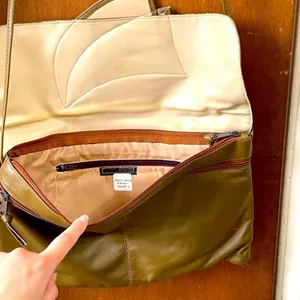 80s wide deco crossbody bag brown thumbnail 4