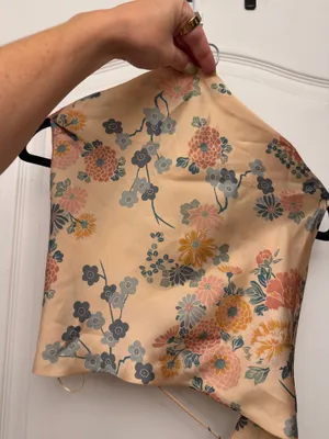 ZARA Floral Halter Top thumbnail 5