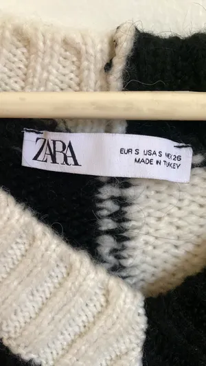 ZARA checkered sweater vest thumbnail 2