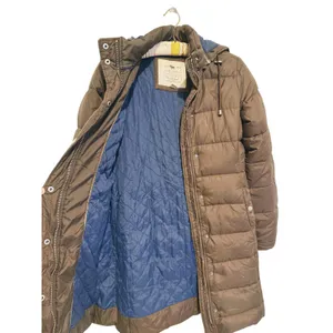 Vintage Y2K Abercrombie Puffer Jacket Hooded Parka Coat Womens M Brown Bella thumbnail 9