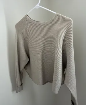 Champagne Cropped Sweater Size XS thumbnail 1