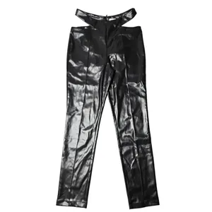 Superdown Black Faux Leather‎ Sia Cutout Pants thumbnail 2