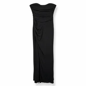 NEW Lulus Epitome of Allure Black Sheer Mesh Strapless Ruched Maxi Dress Medium thumbnail 5